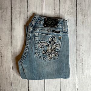 MissMe Jeans. Size 28. Boot cut. Inseam 32.